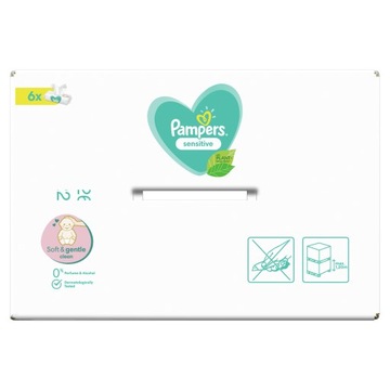 Влажные салфетки Pampers Sensitive 6 х 80 шт.