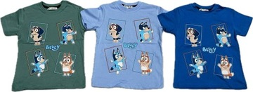 T-SHIRT KOSZULKA DZIECĘCA BLUEY BŁĘKITNA 116-122