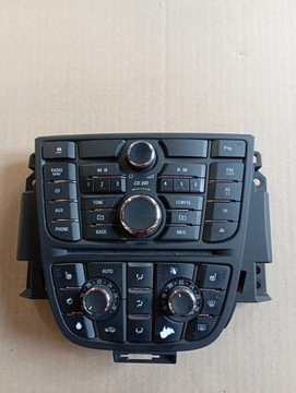 OPEL ASTRA J PANEL KLIMATYZACJI KLIMY RADIA CLIMATRONIC STEROWANIA 13435144