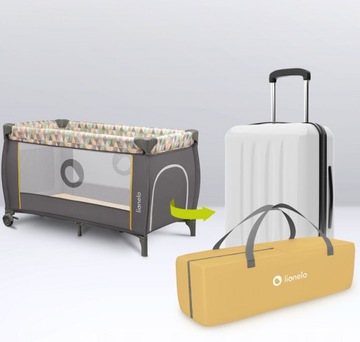 СКЛАДНАЯ ДОРОЖНАЯ кроватка, ВОСПРОИЗВЕДЕНИЕ 2в1, МУЗЫКА