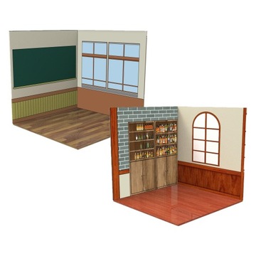 gablota w tle 1/12 samochód Pub Classroom