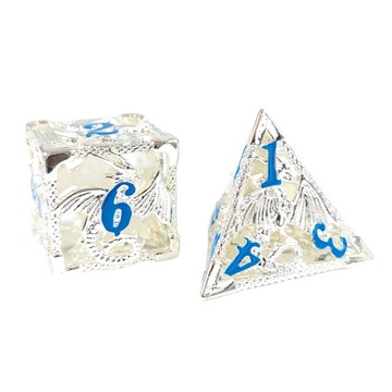 НАБОР «СЕМЬ МИРОВ» ИЗ 7 МЕТАЛЛИЧЕСКИХ РПГ-КУБИКОВ