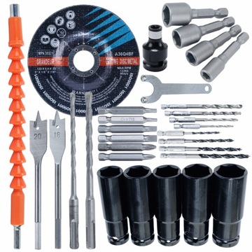 ОГРОМНЫЙ НАБОР ИНСТРУМЕНТОВ АККУМУЛЯТОРНАЯ БАТАРЕЯ 3X 4 Ач 21 В 4 в 1 ПОЛОТОЧНАЯ ШЛИФОВАЛЬНАЯ МАШИНА ОТВЕРТКА КЛЮЧ