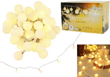 GIRLANDA LAMPKI ŻARÓWKI NA ZEWNĄTRZ 15M 50 LED