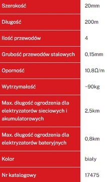Лента овчарка Farmer T20-W