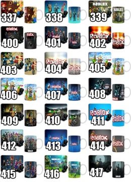 ZESTAW DLA GRACZY KUBEK + PODKŁADKA POD MYSZ ROBLOX WYBÓR GRAFIK