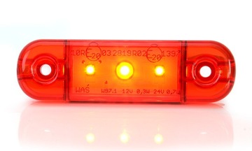LED Lampa Tylna Czerwona Dioda Extra Cienka 10,4mm nr 709