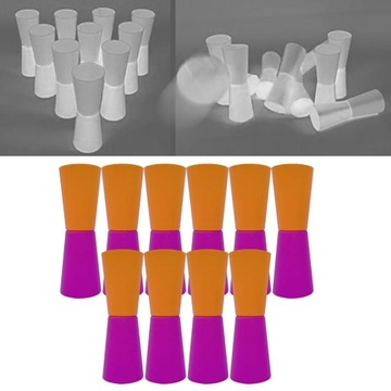 10x Kubki Flip Cups Agility Training Sprzęt sportowy Body Rose Orange