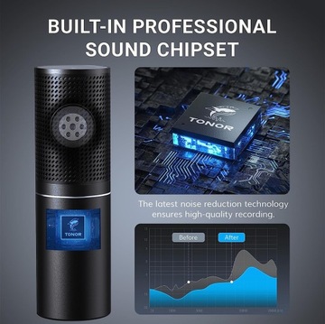 КОНДЕНСАТОРНАЯ USB-МИКРОФОННАЯ ПОДСТАВКА КАБЕЛЬ TONOR Q9