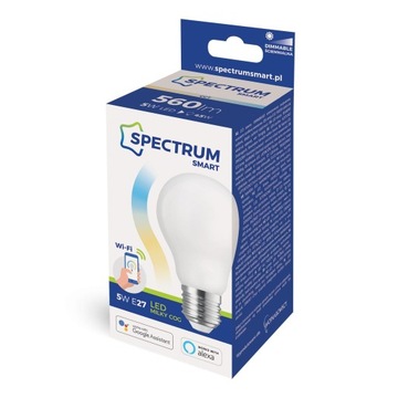 Żarówka LED E27 5W COG MILKY WiFi Tuya SMART