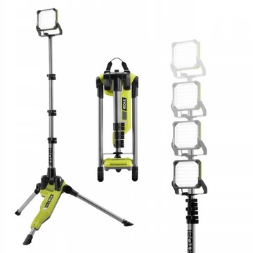RYOBI АККУМУЛЯТОРНАЯ ГАЛОГЕННАЯ ЛАМПА НА ШТАТИВЕ 18 В R18TL-0 ONE+