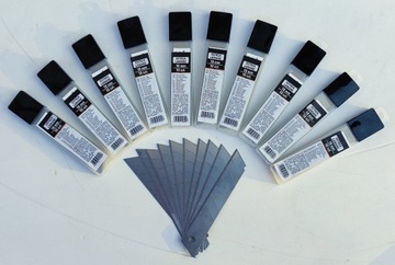 OSTRZA ZAPASOWE ŁAMANE Szerokość 18mm Długość 108mm 50 szt DO NOŻY DO TAPET