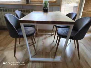 NOGI do stolu Metalowe Loftowe Industrialne 72x60