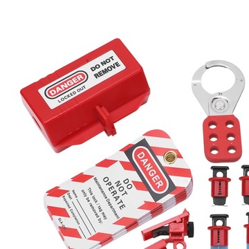 НАБОР ЭЛЕКТРИЧЕСКИХ ЗАМКОВ TAGOUT TAG LOTO HASP
