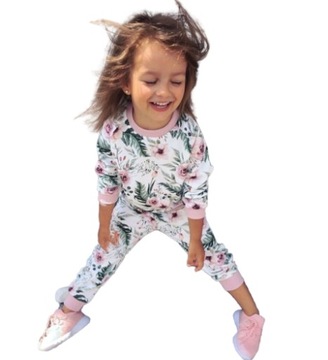 DD4 Dres dla dziewczynek PINK ROSES 80