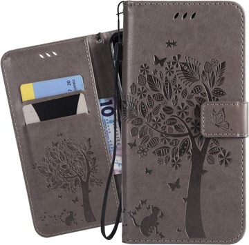 Etui do Huawei P Smart 2019 Skórzane Etui Portfel Magnetyczny Protector Sil