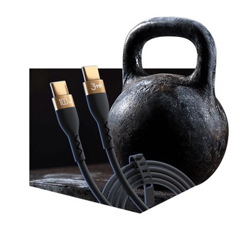 USB-C USB-C зарядный кабель, 100 Вт, 2m, 5a, 3MK