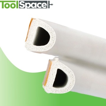 Самоклеящийся уплотнитель для окон Д 100 м БЕЛЫЙ