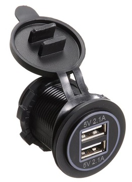 АВТОМОБИЛЬНОЕ ЗАРЯДНОЕ УСТРОЙСТВО USB 5V 4.2A 12V ЗЕЛЕНОЕ