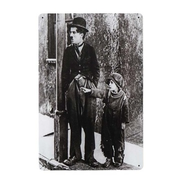 Plakat Tabliczka ozdobna metalowa retro CHARLIE CHAPLIN