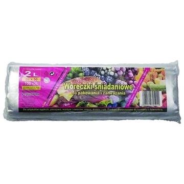 Woreczki śniadaniowe i do mrożenia 2l 20x30 cm 100 szt FARTPAK