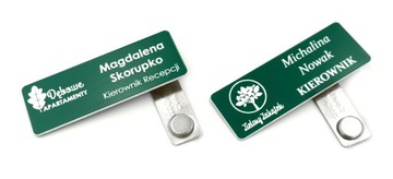 IDENTYFIKATOR MAGNETYCZNY osobowy personalny firmowy medyczny grawer