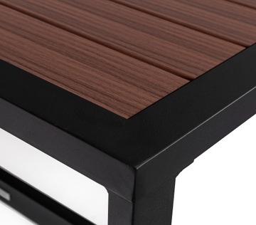 NAROŻNIK zestaw MEBLI OGRODOWYCH BETTI ALUMINIOWE meble na taras KOMPLET