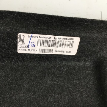 POLIČKA KUFRU PEUGEOT 2008 II 9825755580 21R