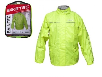 КУРТКА-ДОЖДЕВИК BIKETEC ЦВЕТ ЖЕЛТЫЙ ФЛУО РАЗМЕР M