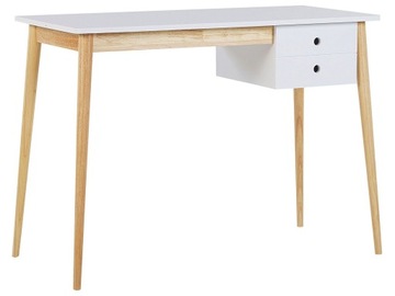Biurko z szufladą małe 106x48 retro białe