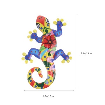 Настенное украшение Gecko из металла, кованое подвесное
