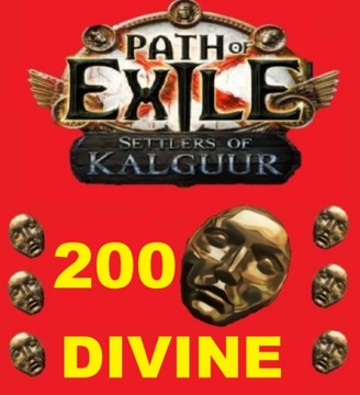 PATH OF EXILE SETTLERS OF KALGUUR 200 SZTUK DIVINE ORB ORBY NOWA LIGA POE