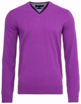 Sweter męski V-neck TOMMY HILFIGER Premium Cotton