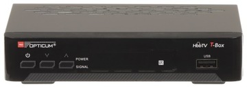 ЦИФРОВОЙ ТЮНЕР HD DVB-T/DVB-T2 T-BOX H.265/HEVC HbbTV OPTICUM
