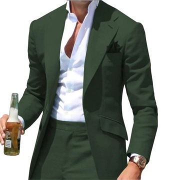 Green Men Suits For Wedding Slim Fit Suit Blazers