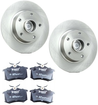 TARCZE HAMULCOWE Z ŁOŻYSKIEM + KLOCKI TYŁ RENAULT MEGANE III SCENIC