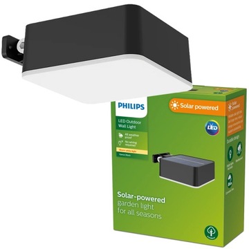 PHILIPS Lampa Solarna Ogrodowa LED Kinkiet solarny VYNCE 1,5W 2700K IP44