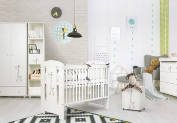 Контейнер KLUPŚ WHITE COT Safari Giraffe 120