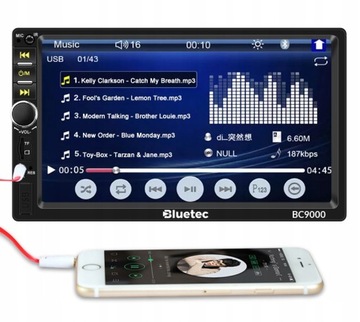 АВТОМОБИЛЬНЫЙ РАДИО BLUETOOTH USB 2DIN 7-ДЮЙМОВЫЙ ДИСПЛЕЙ