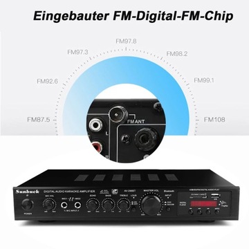 УСИЛИТЕЛЬ HI-FI СТЕРЕО УСИЛИТЕЛЬ BLUETOOTH РАДИО ЦИФРОВОЙ USB УСИЛИТЕЛЬ