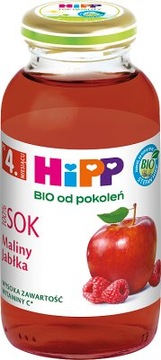 HiPP Sok Maliny-Jabłka BIO, 200ml