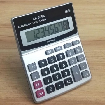 БОЛЬШОЙ ШКОЛЬНО-ОФИСНЫЙ КАЛЬКУЛЯТОР БОЛЬШИЕ ЦИФРЫ KK-800A
