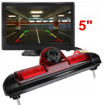 ZESTAW COFANIA ŚWIATŁO STOP Z KAMERĄ + MONITOR 5' JUMPER BOXER DUCATO