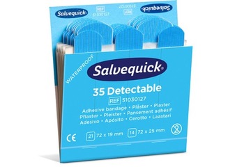 Plastry wykrywalne Salvequick Cederroth 51030127