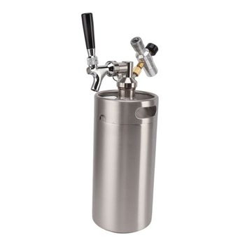 Mini beczka ze stali nierdzewnej 3,6 l z kranem