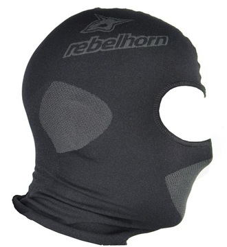 Балаклава REBELHORN ACTIVE BLACK черная БЕСПЛАТНО