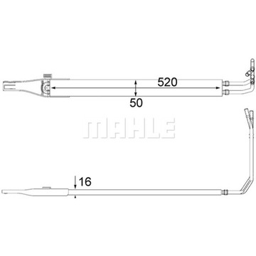 Маслорадиатор системы рулевого управления MAHLE CLC 10 000P