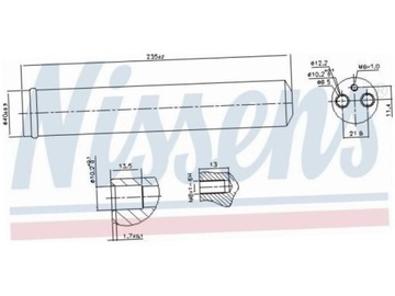 SUŠIČ KLIMA MITSUBISHI OUTLANDER II 2.0-3.0 06-12 III 15-21