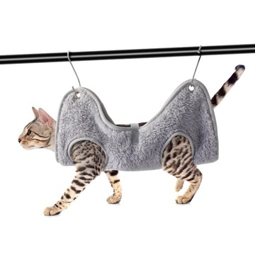 Гамак-помощник для ухода за кошками, многофункциональная подставка для собак M Pink