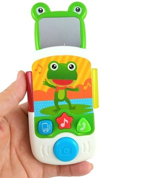 ОБРАЗОВАТЕЛЬНЫЙ ТЕЛЕФОН ДЛЯ МАЛЫШЕЙ СВЕТОВАЯ ЗВУКОВАЯ ЛЯГУШКА
